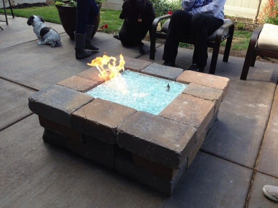 RV Fire Pit with Pavers